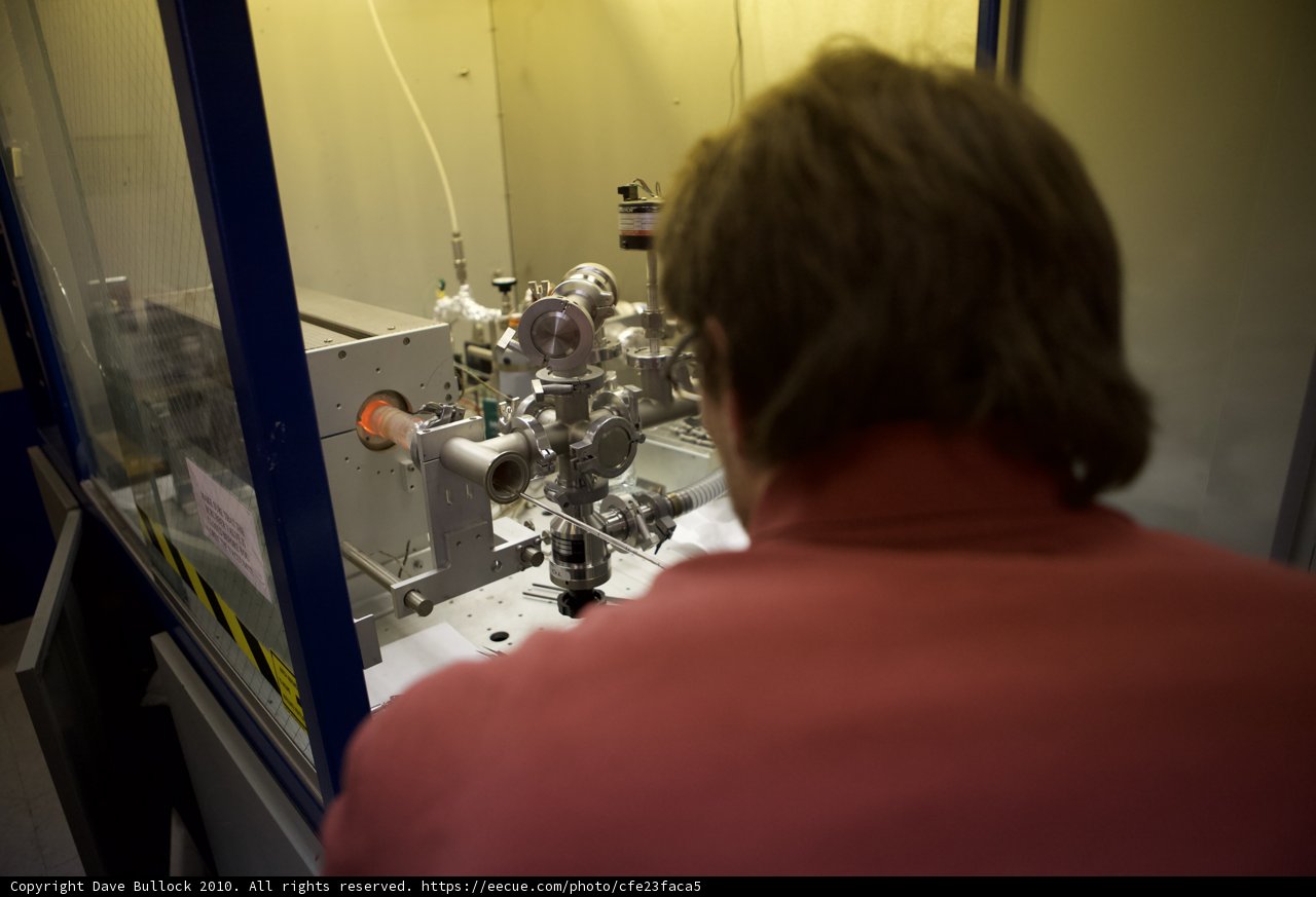 Working on the Machine in the Lab