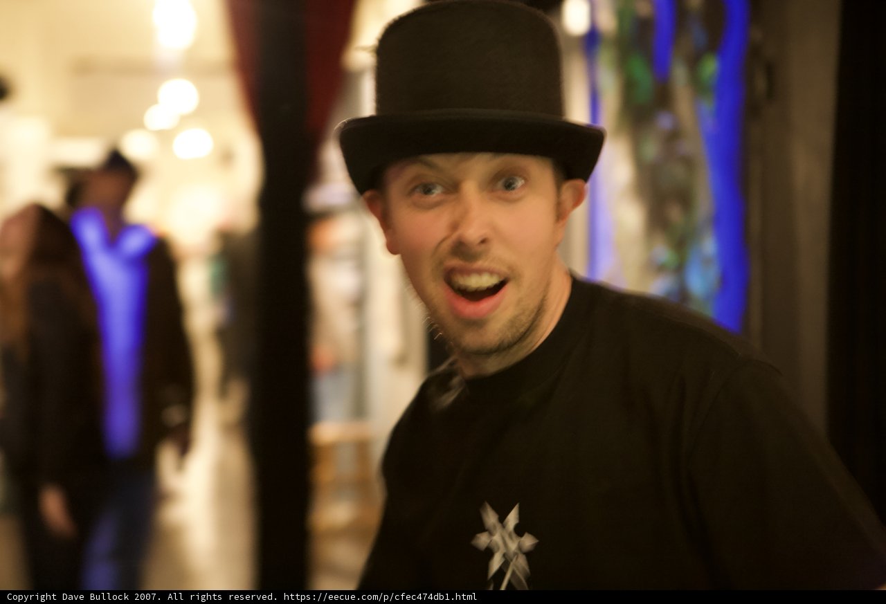Hat-wearing Man at Art Walk