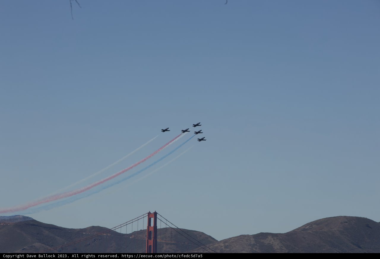 Harmonious Flight over California's Peaks, Fleet Week Air Show 2023