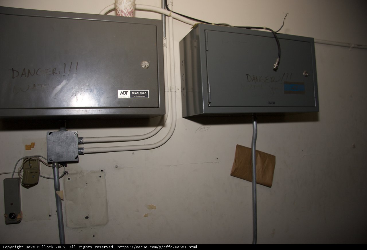 Electrical Boxes on Wall