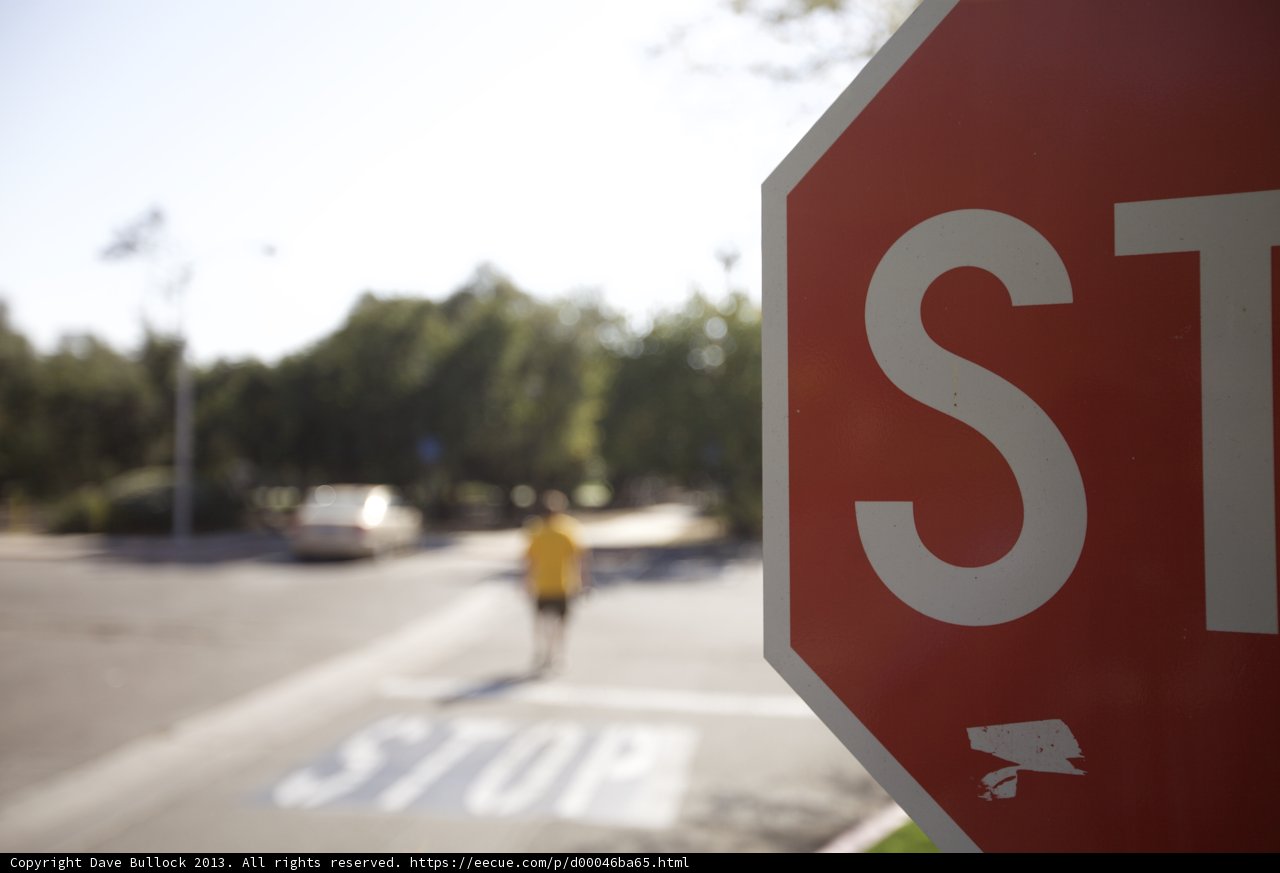 Stop Sign in the Outdoors