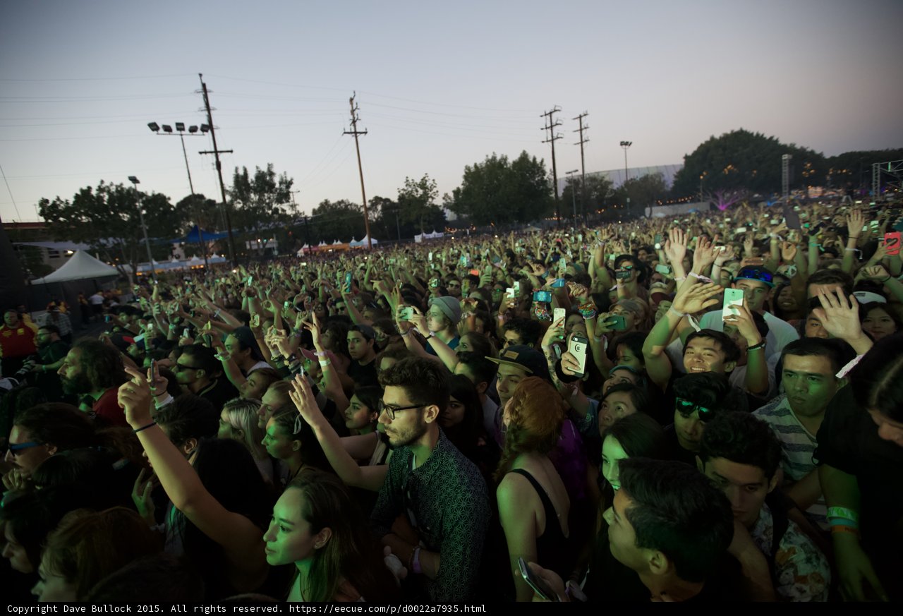 Green Stage Light Crowd