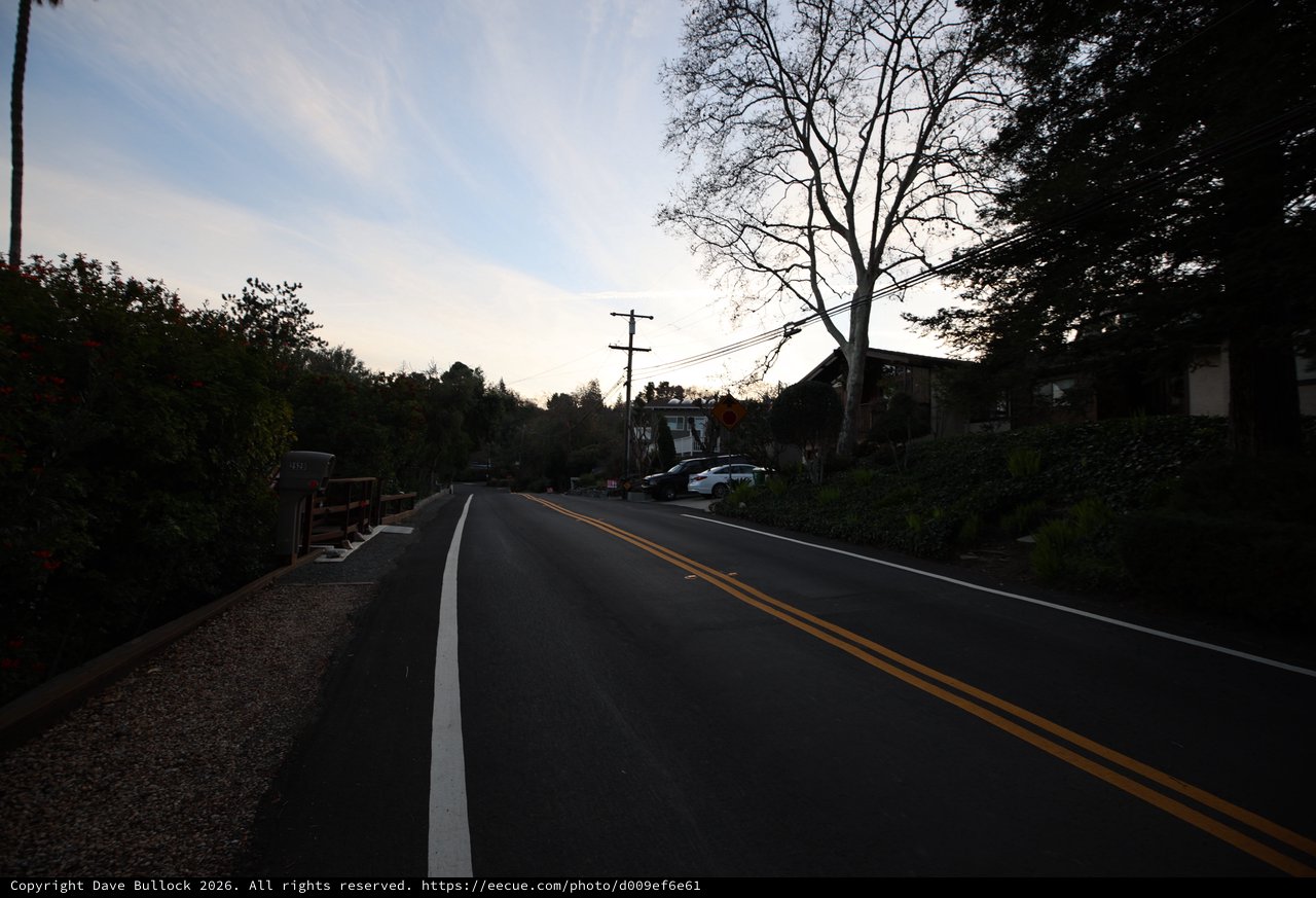 Twilight Drive Through Quiet Suburban Street