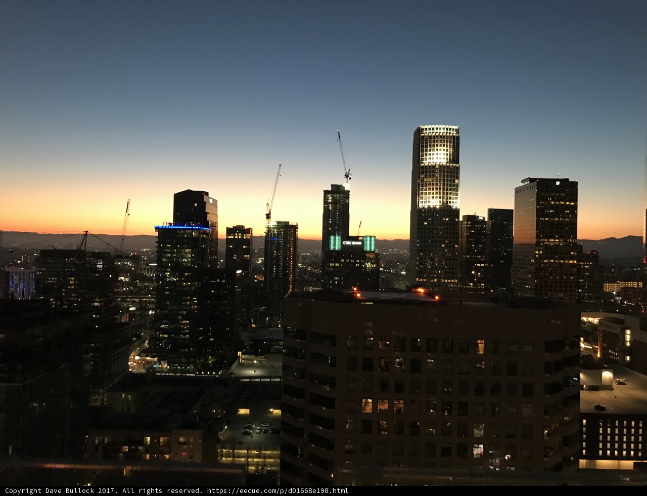 Sunset over the Urban Metropolis