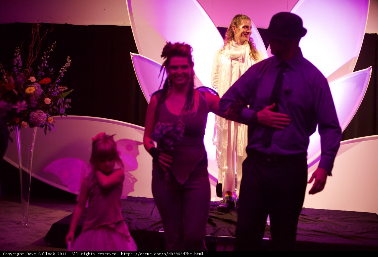 Family on Stage at the Wickstrom Wedding