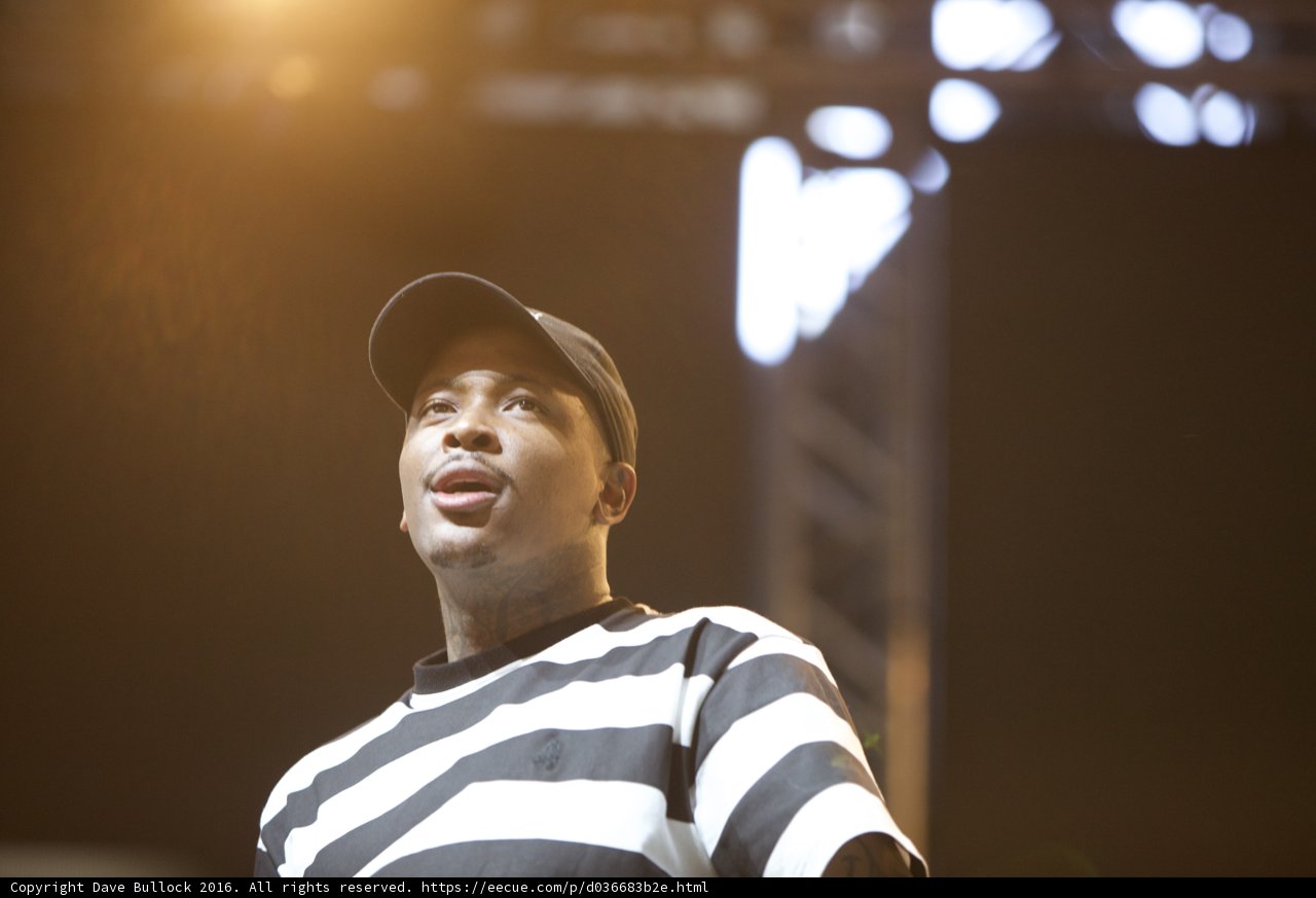 YG is all Smiles on Coachella Stage