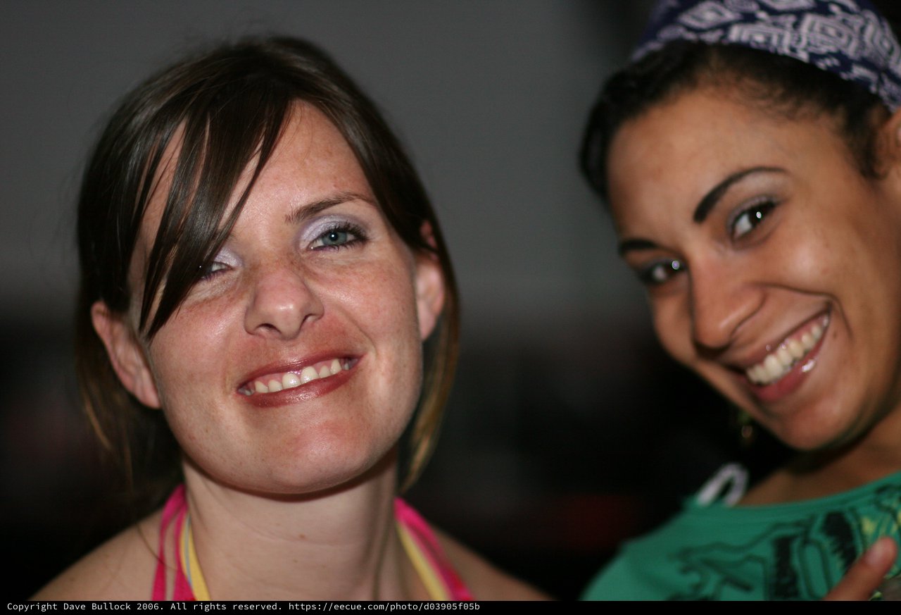 Two Smiling Women Sharing a Joyful Moment