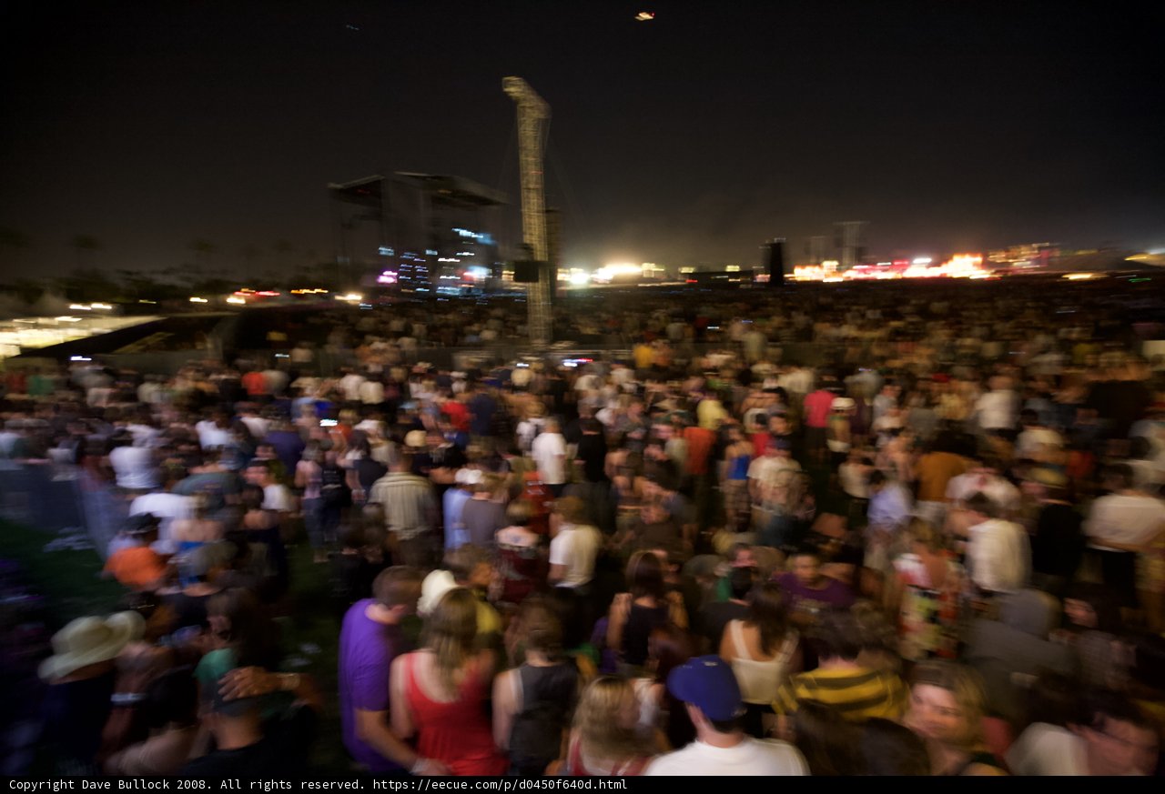 Coachella Music Festival Comes to Life at Night