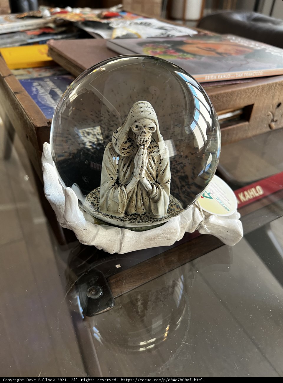 Skeleton Bride in Glass Globe