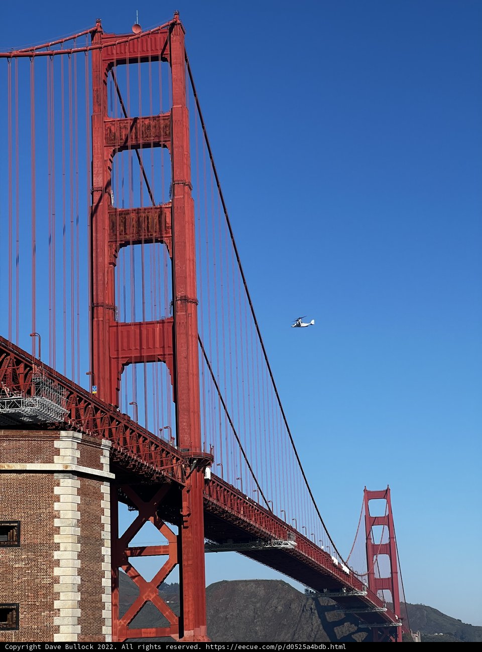 Flying over the Golden Gate
