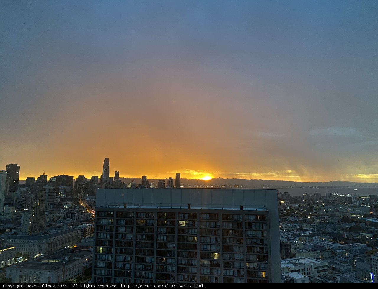 Majestic Sunset over San Francisco Skyline
