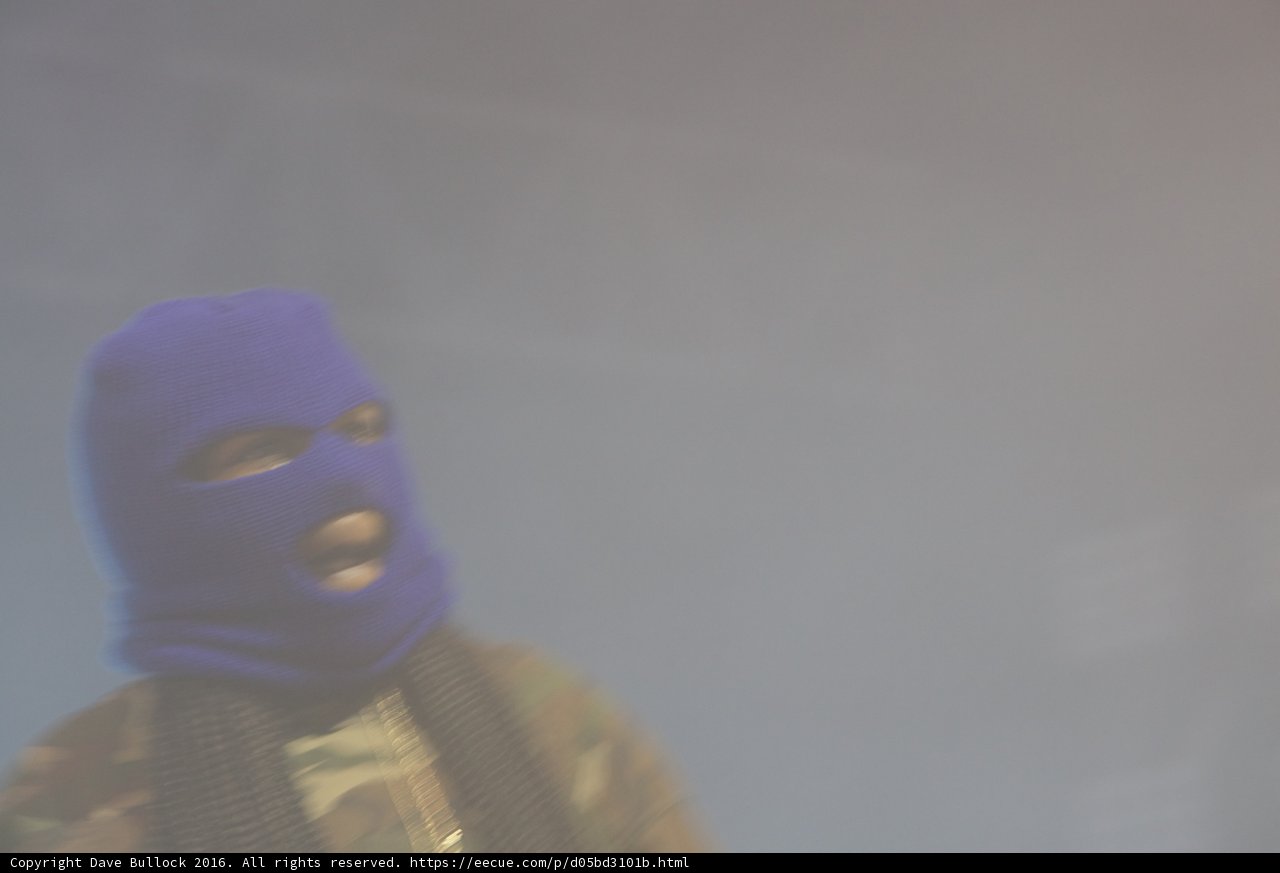 Blue Masked Man in the Great Outdoors