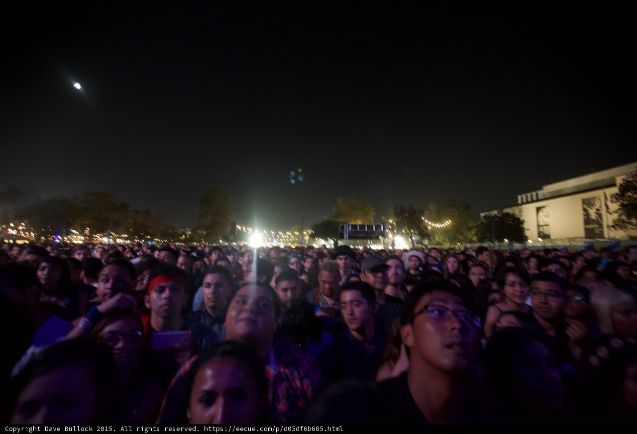 Massive Festival Crowd Under Moonlight