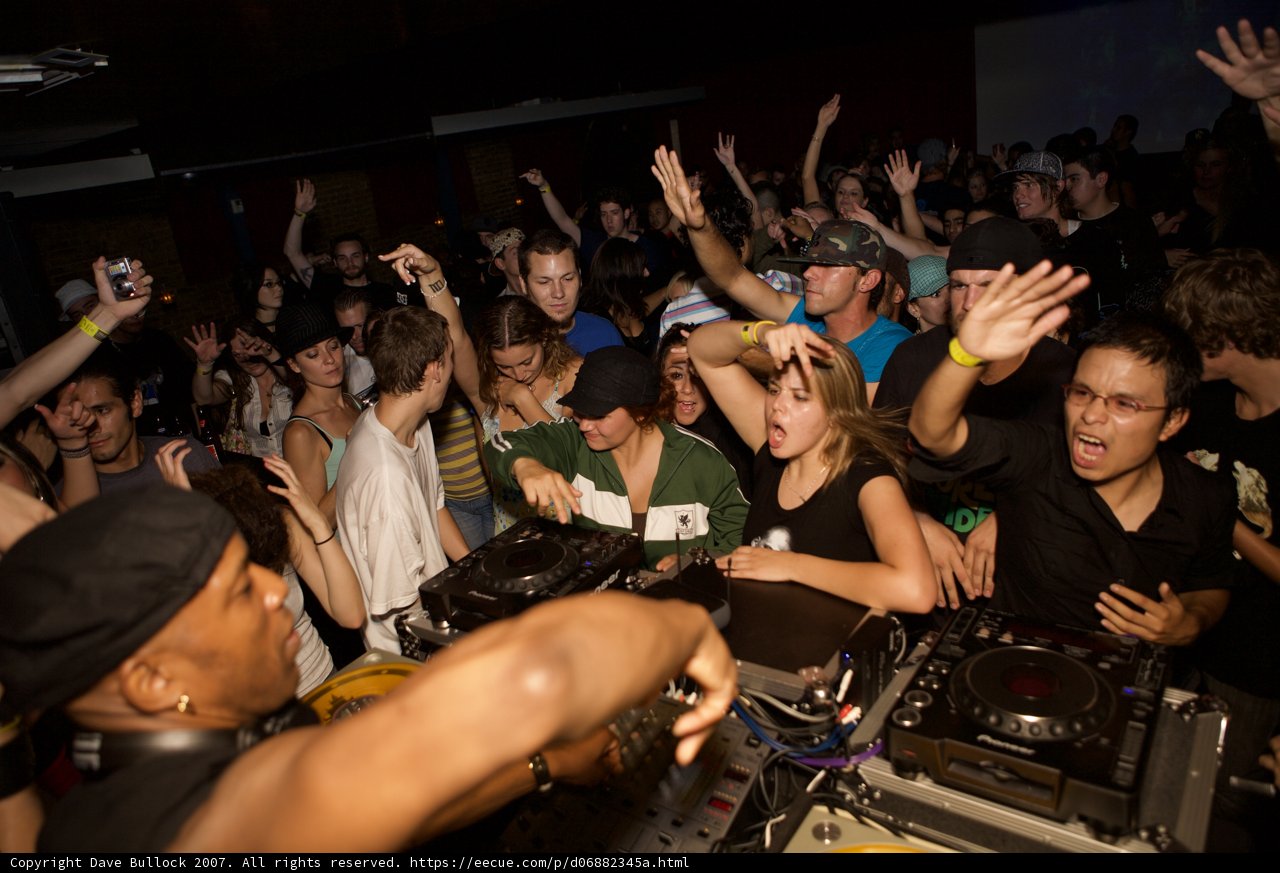 Black Shirt Entertainer at Nightclub