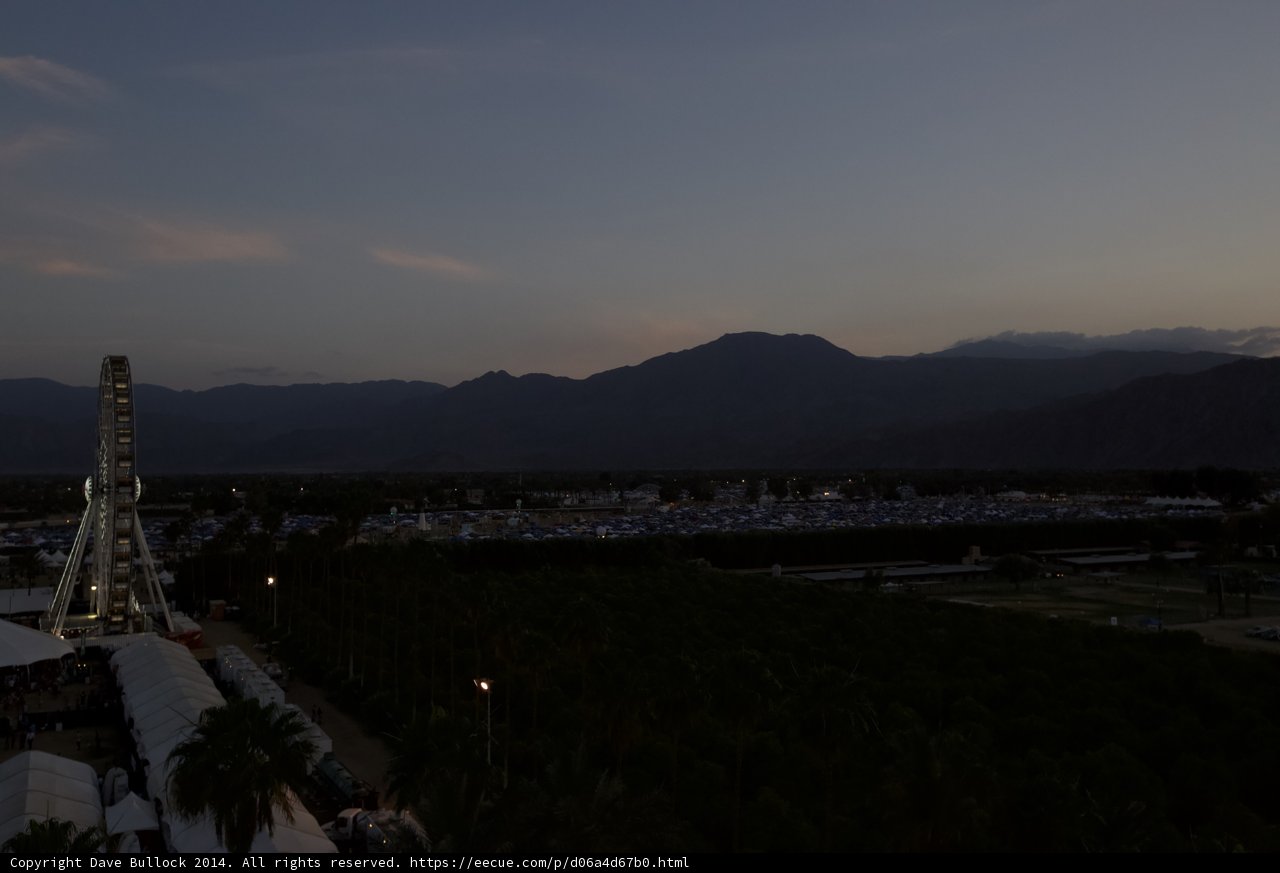 Mountain Sunset from the Top of a Hill