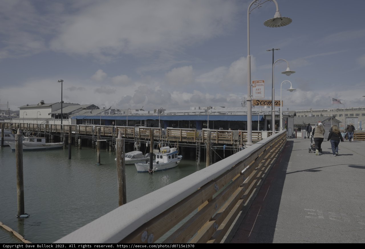 Busy Waterfront Pier