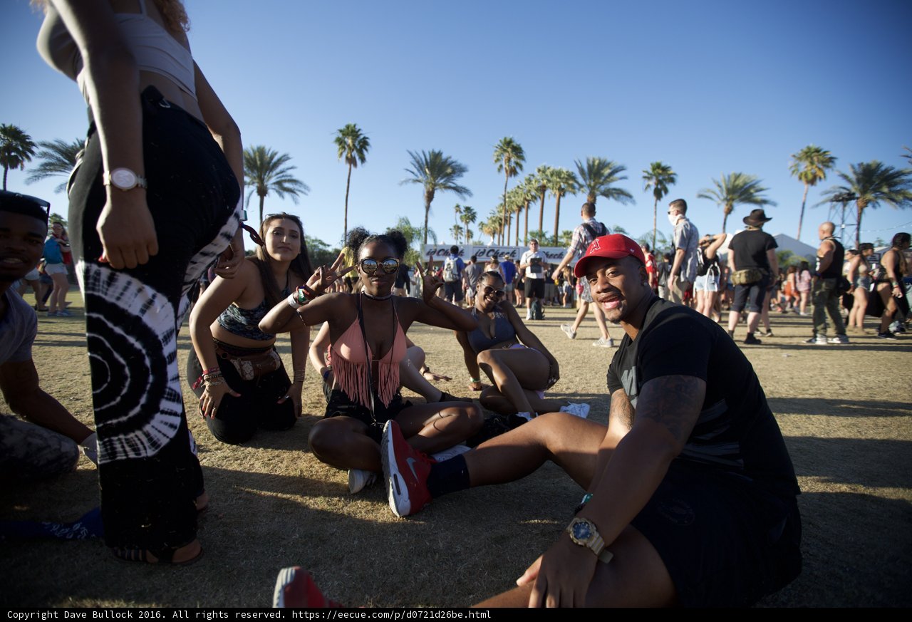 Sitting in the Crowd at Coachella