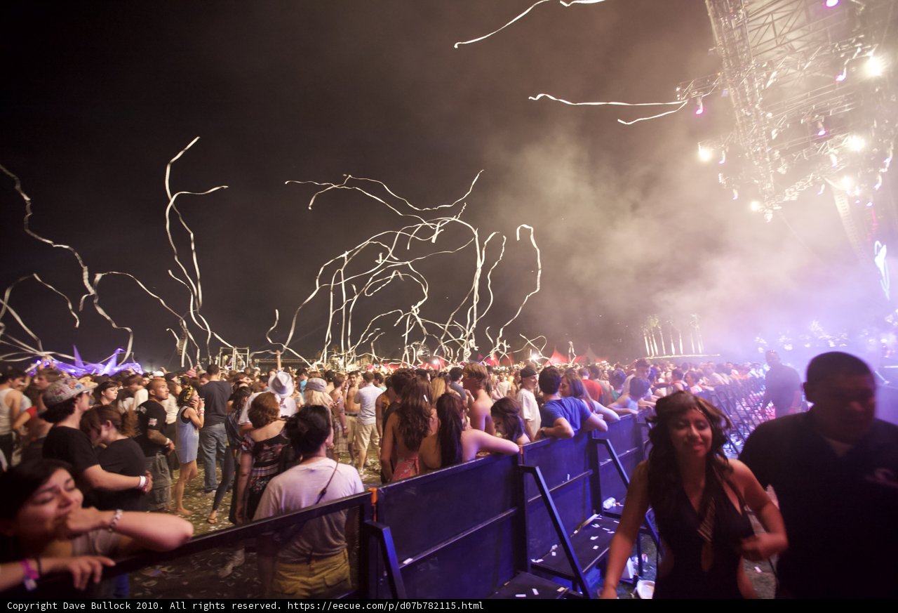 Coachella Music Festival Night Sky