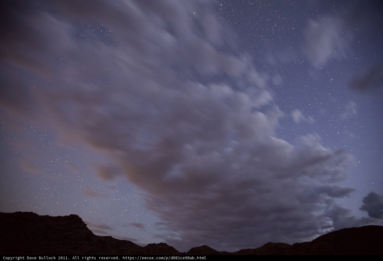 Nighttime Drama in the Mountains