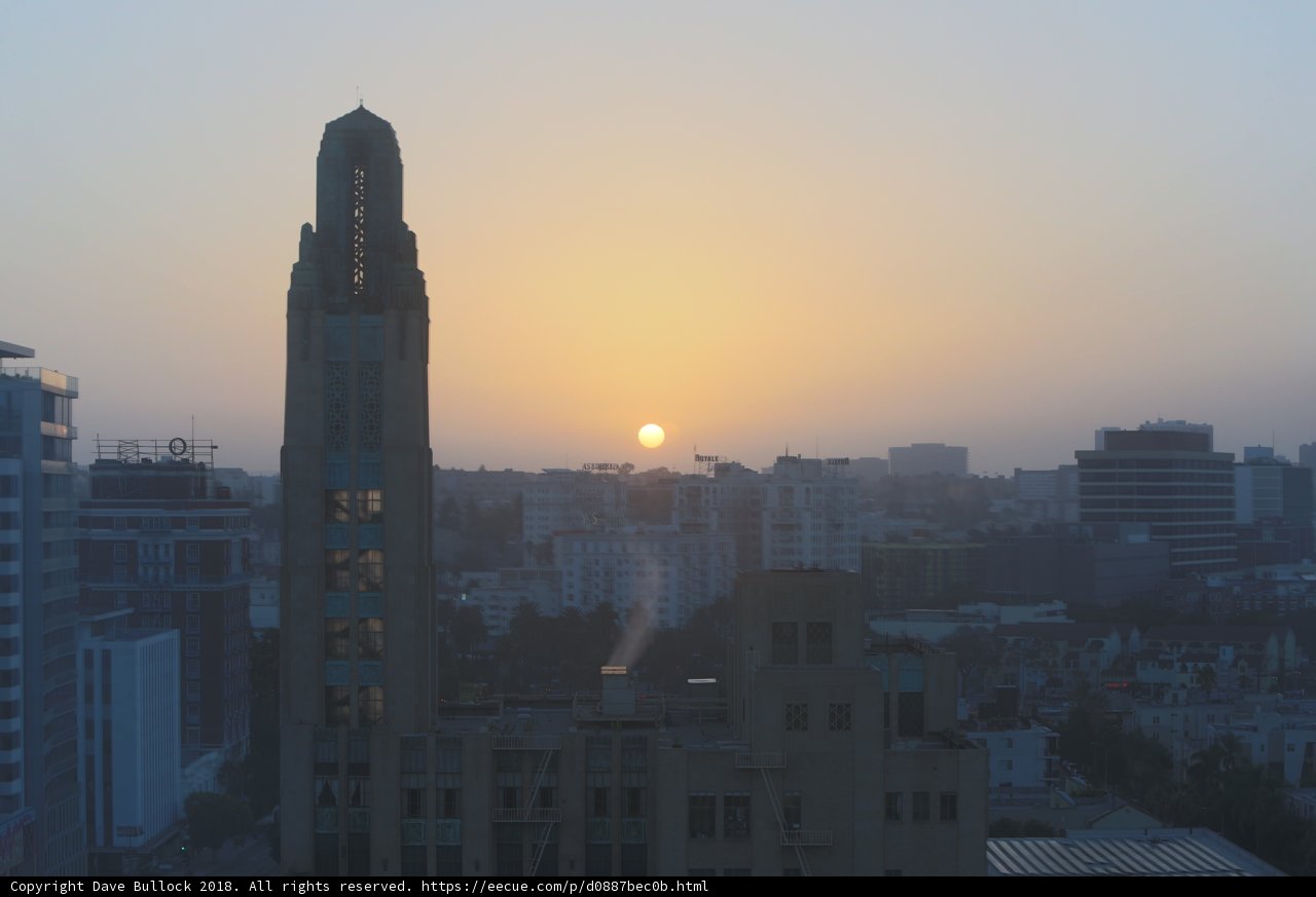Setting Over the City of Angels