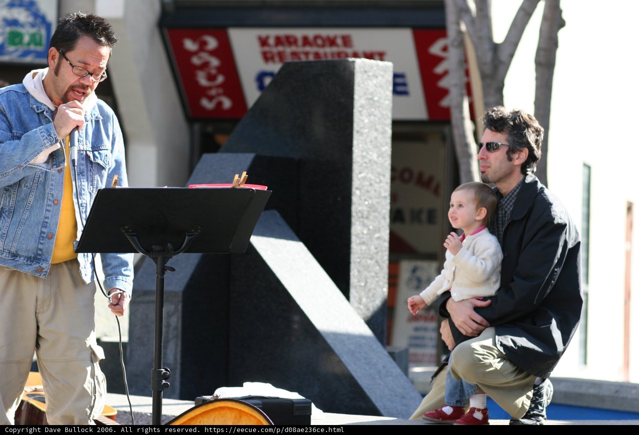 Father and Son In Little Tokyo