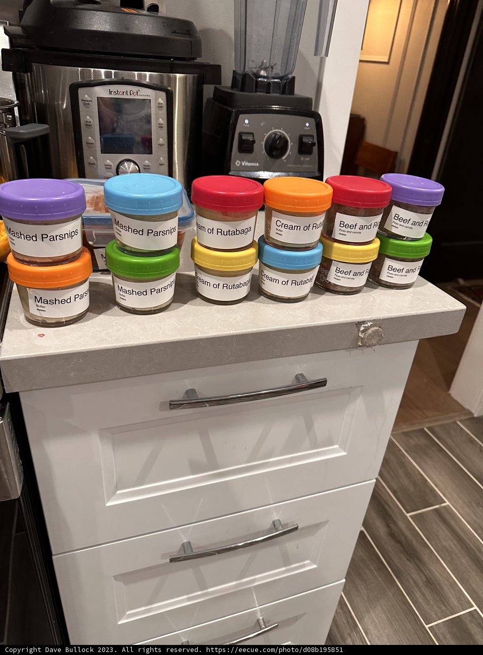 Colorful Kitchen Cabinet