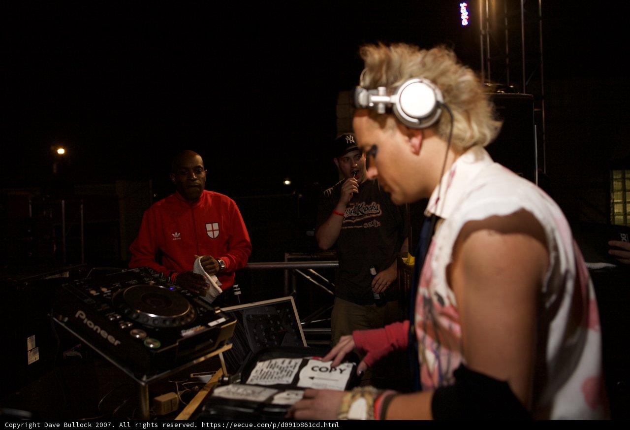 Deejaying with MC Q