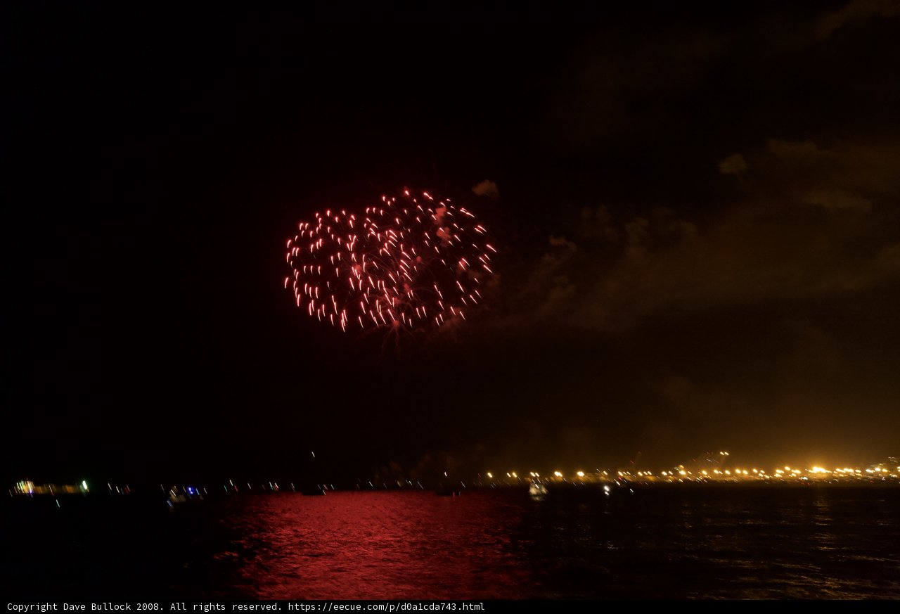 Fireworks Lighting Up the Night Sky