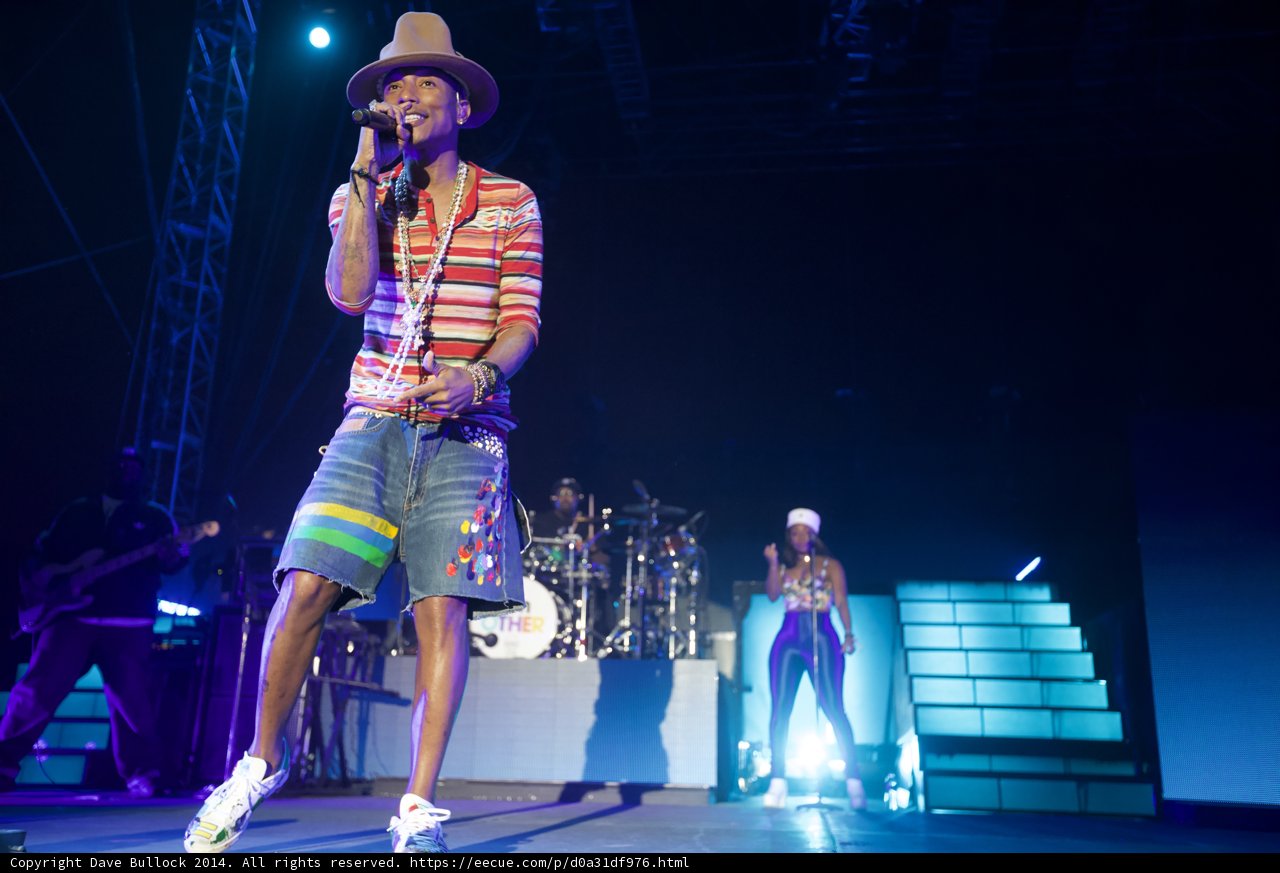 Pharrell Williams Rocks Coachella Stage