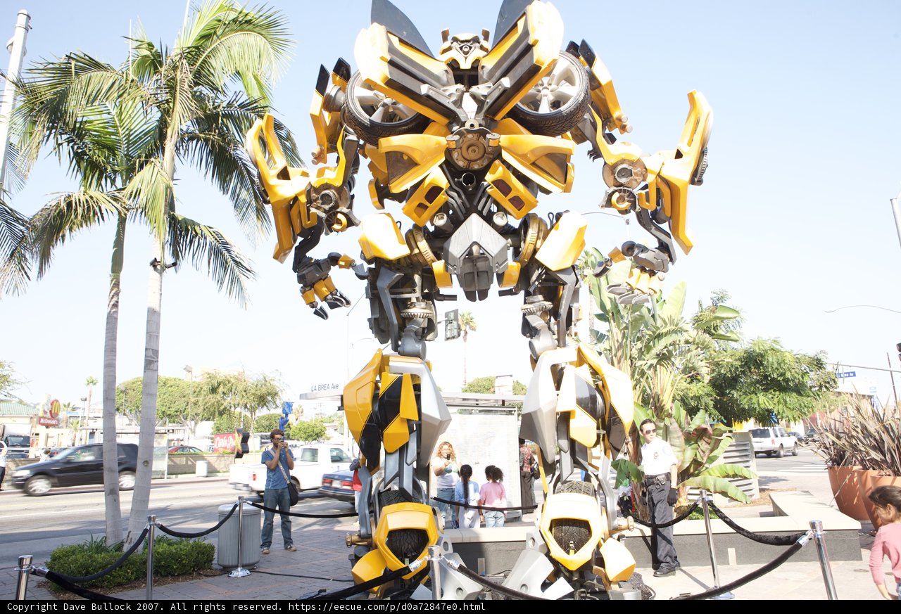 The Mighty Bumblebee Robot Stands Tall
