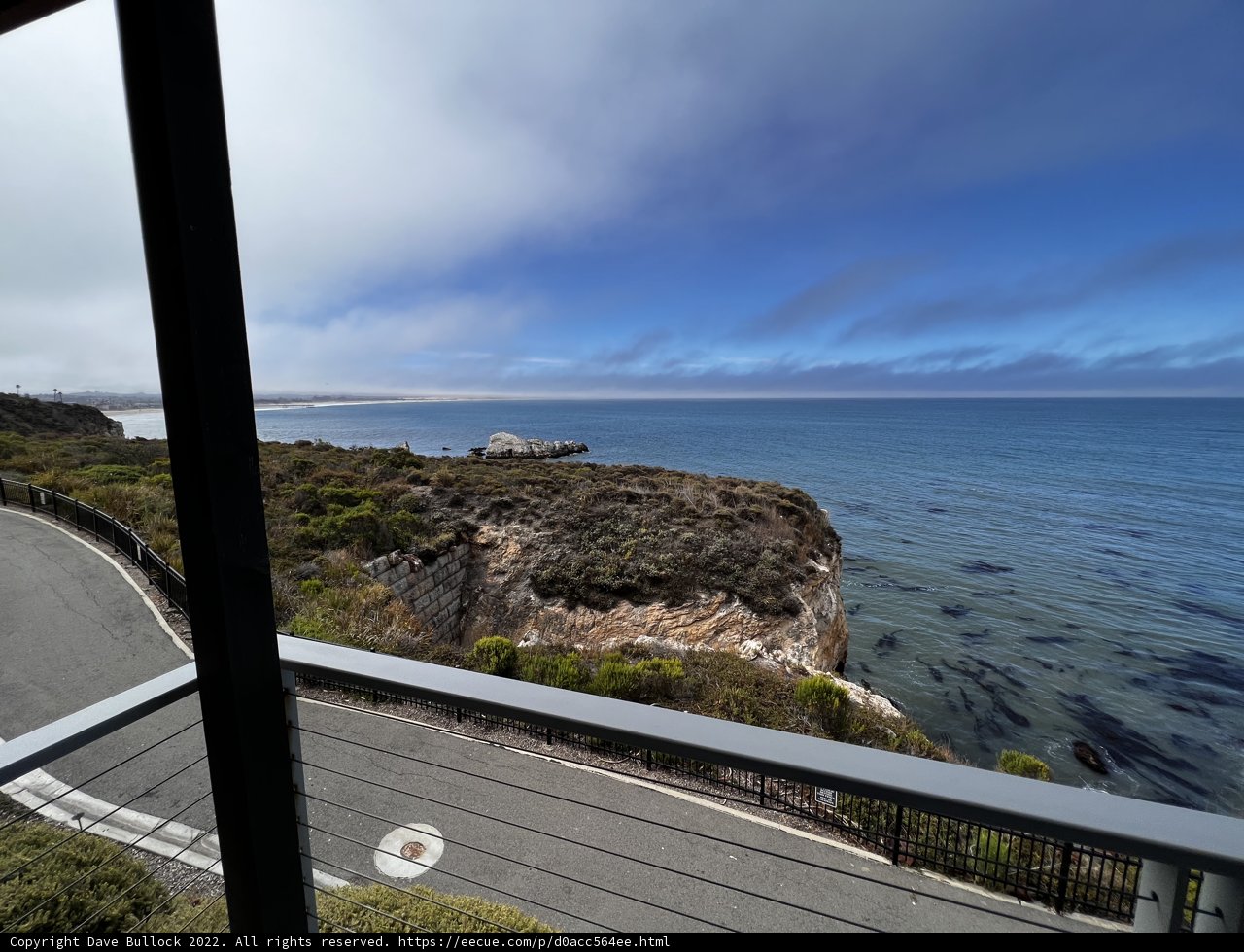 Scenic View of the Ocean from a Balcony in Pismo Beach