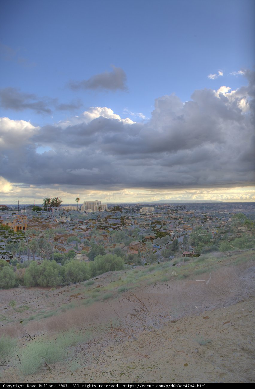 Cityscape Beneath a Cloudy Sky