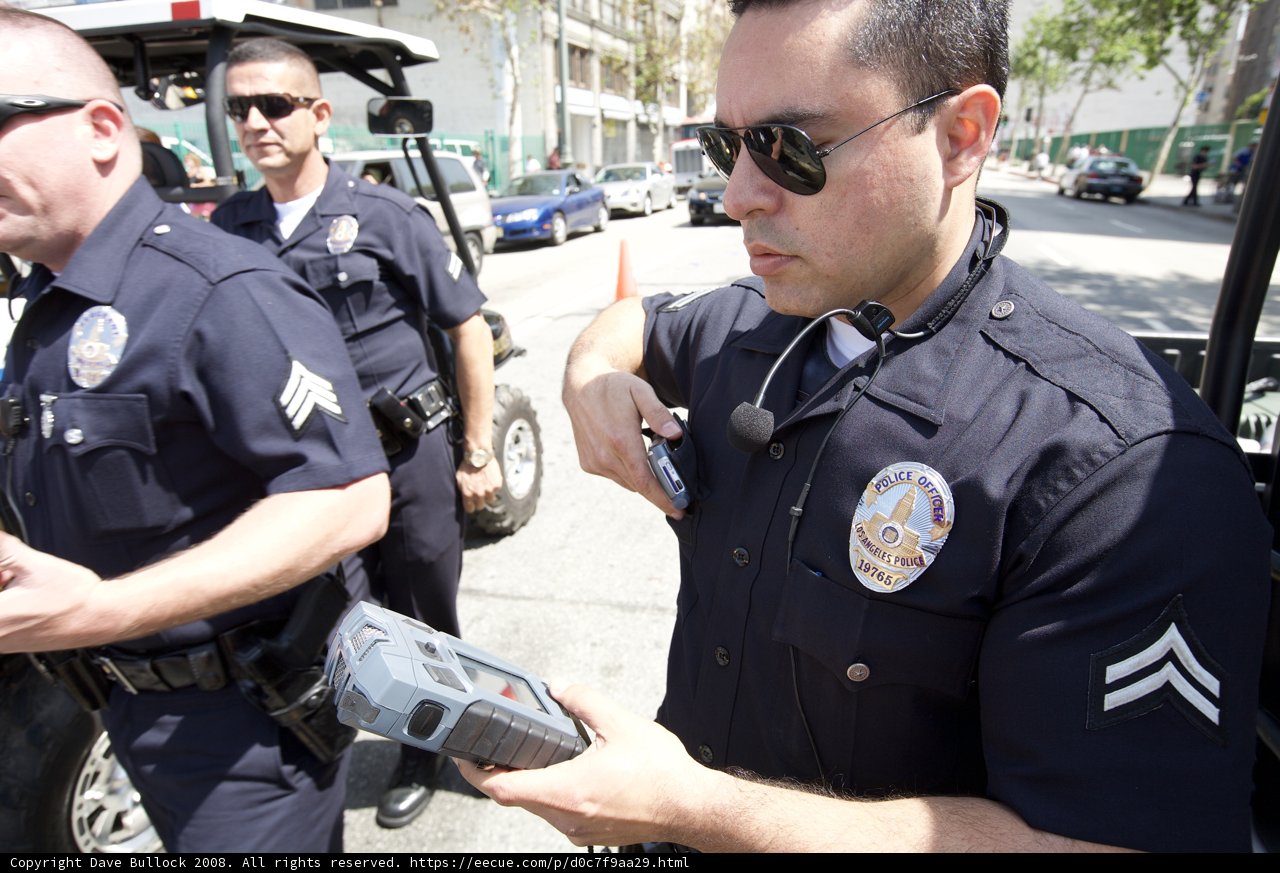 Police Officer on Duty during Mayday Rally