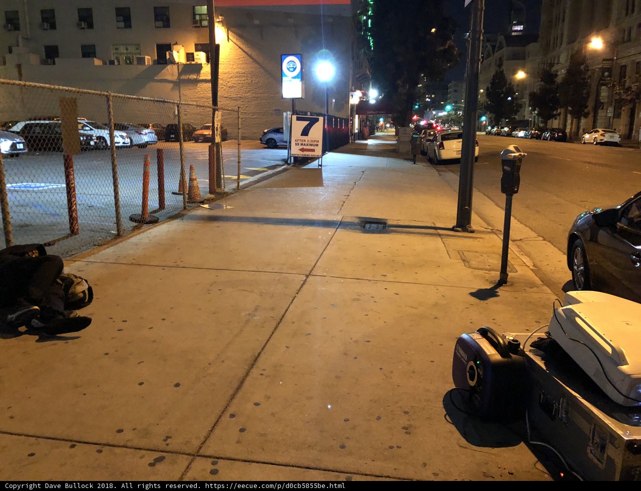 Sleepless on the Sidewalk