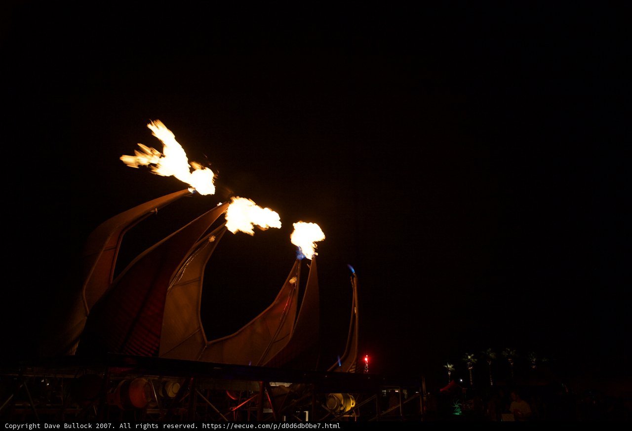 Blazing Bonfire at Coachella Festival