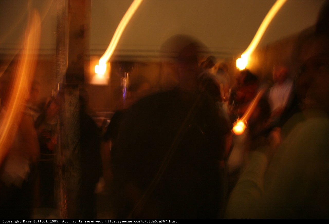 Blurry Flare at an Urban Vigil