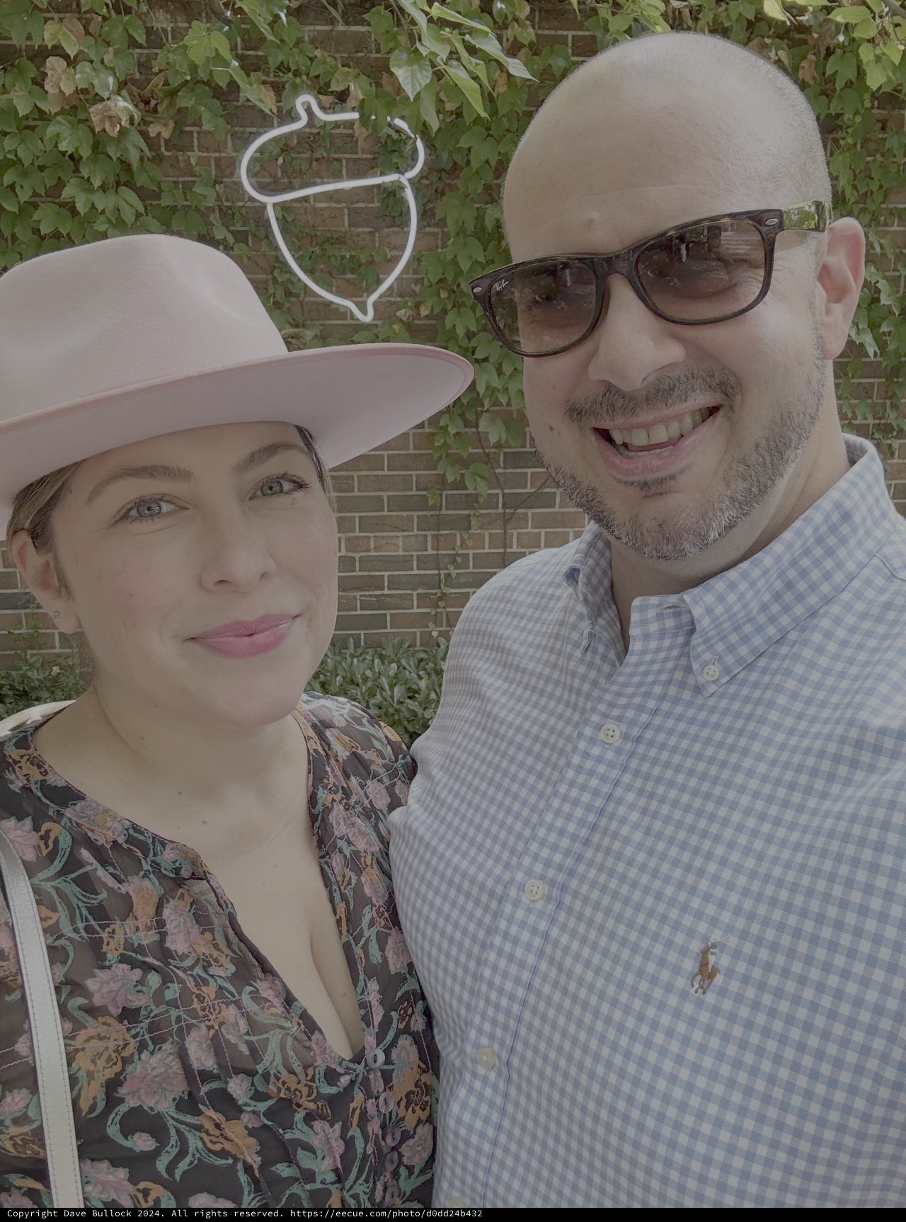 Couple Posing Together at Outdoor Venue