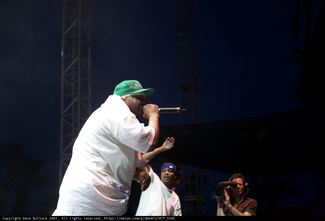 Green Hat on the Coachella Stage