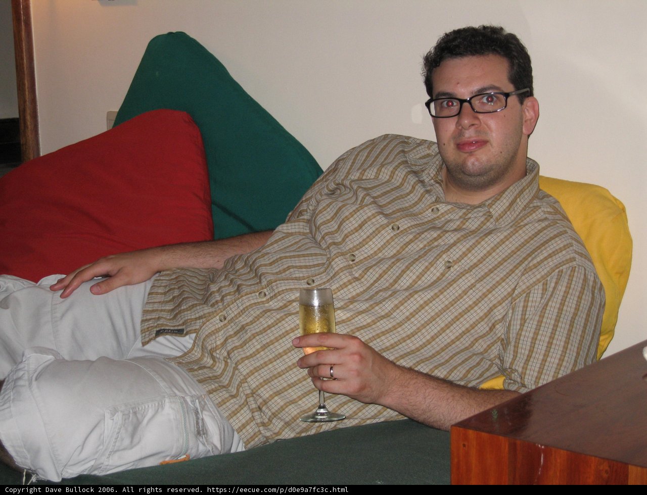 Relaxing with a Beer on the Couch