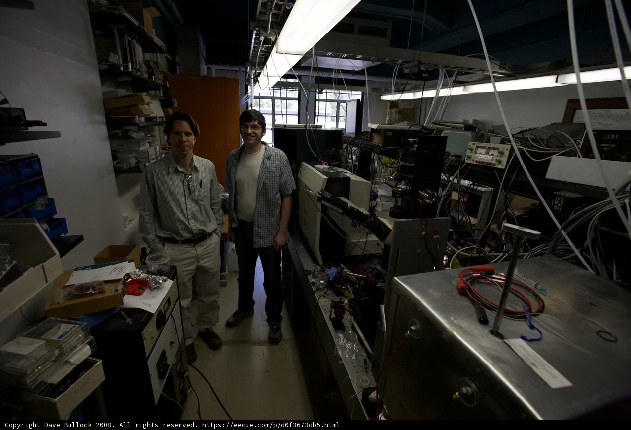 Two Men in a High-Tech Laboratory