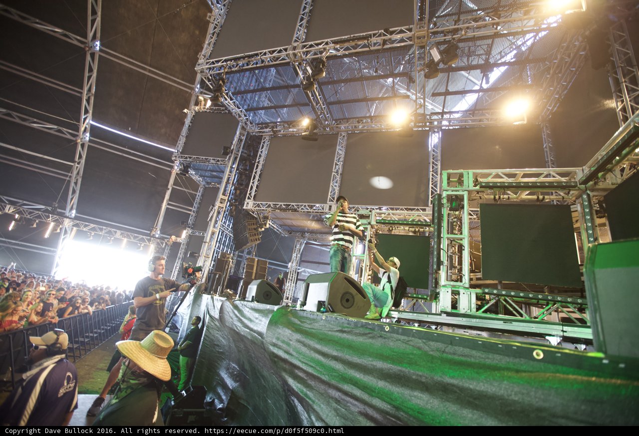 Frisbee Fun on the Coachella Stage