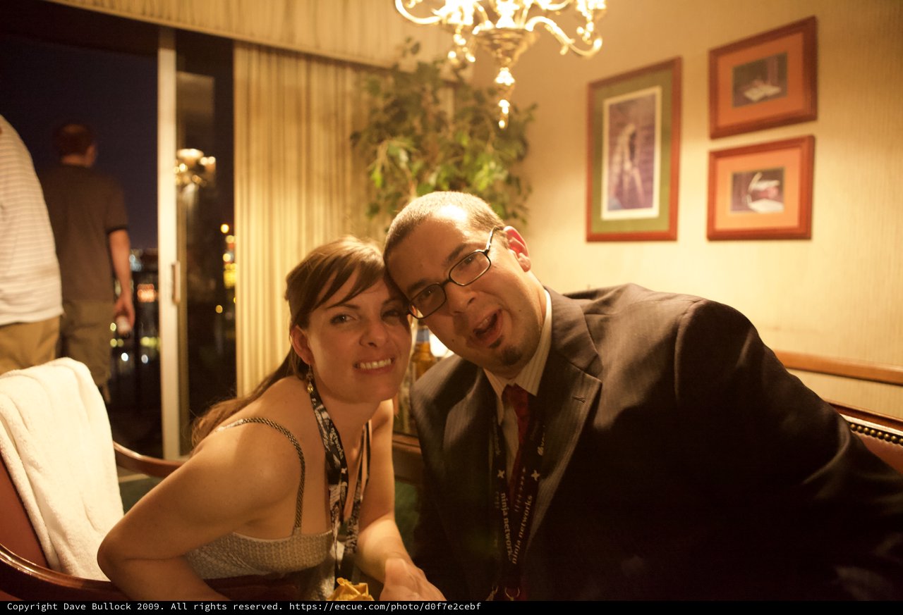 Two Friends Posing Together at DEF CON 17