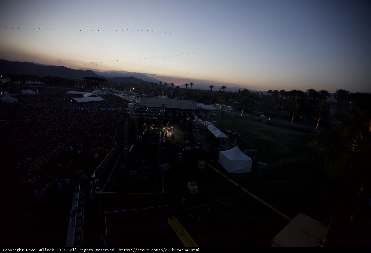 Sunset Concert Crowd at Coachella
