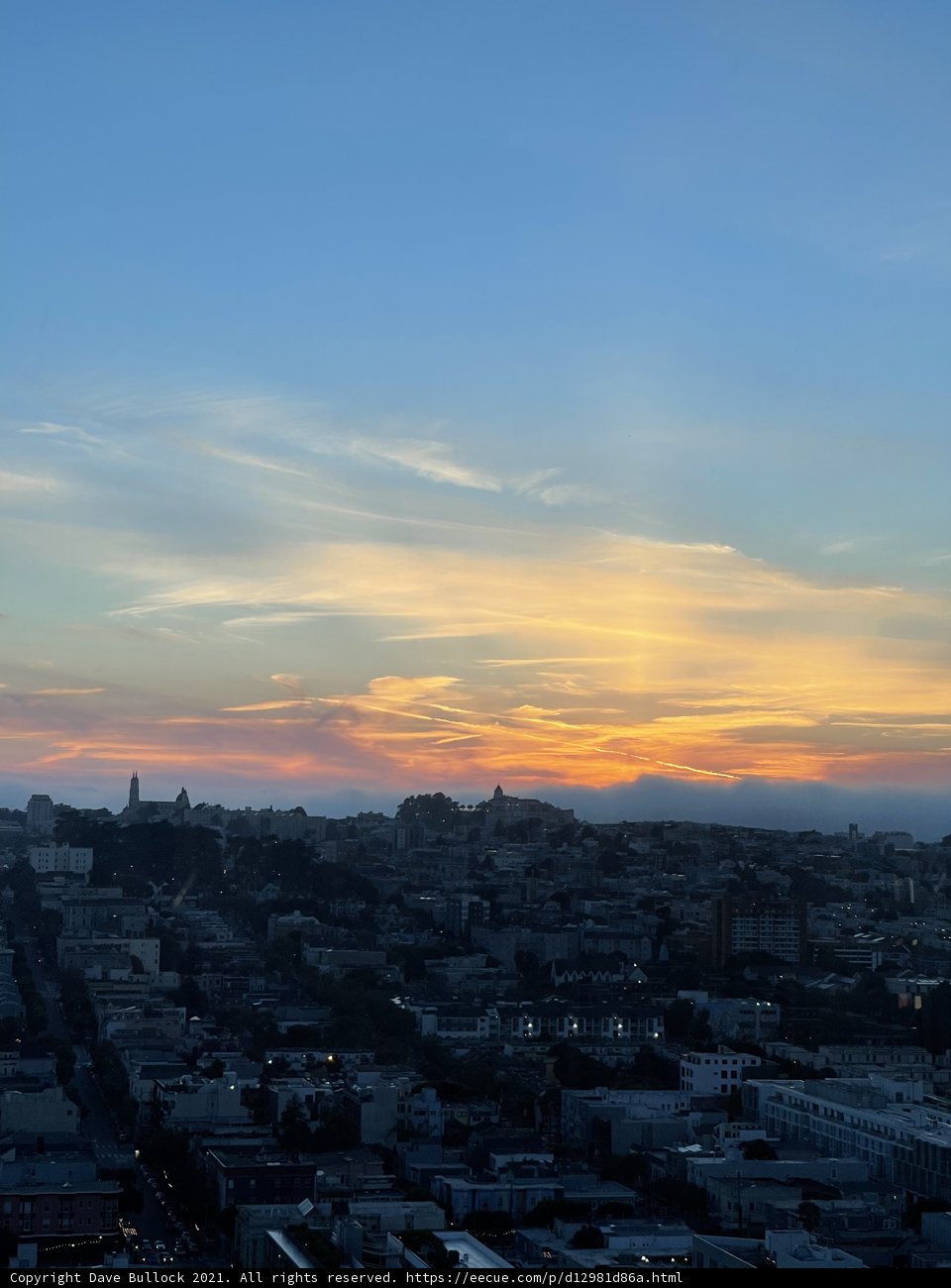 Sunset over San Francisco's Urban Horizon