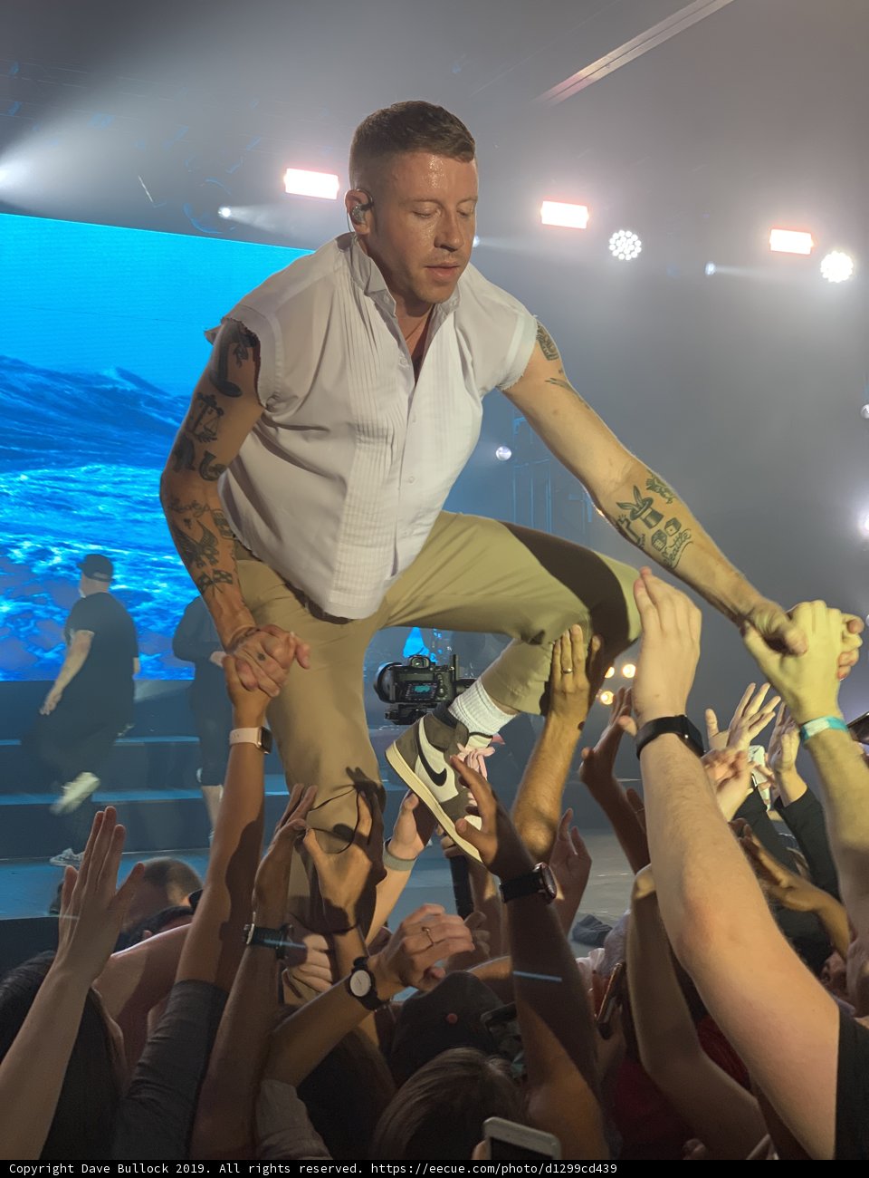 Macklemore Shreds on Skateboard at San Francisco Concert