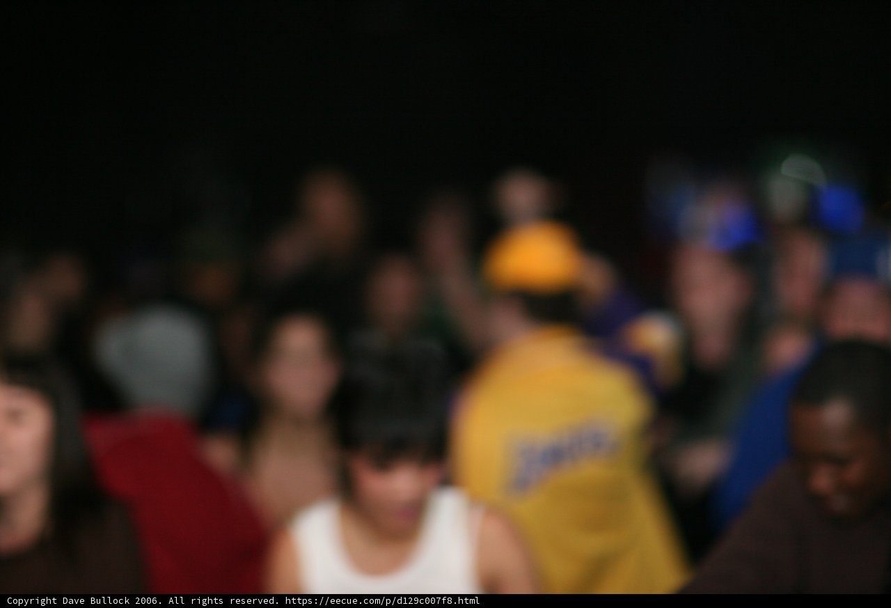 Blurred Crowd at Party