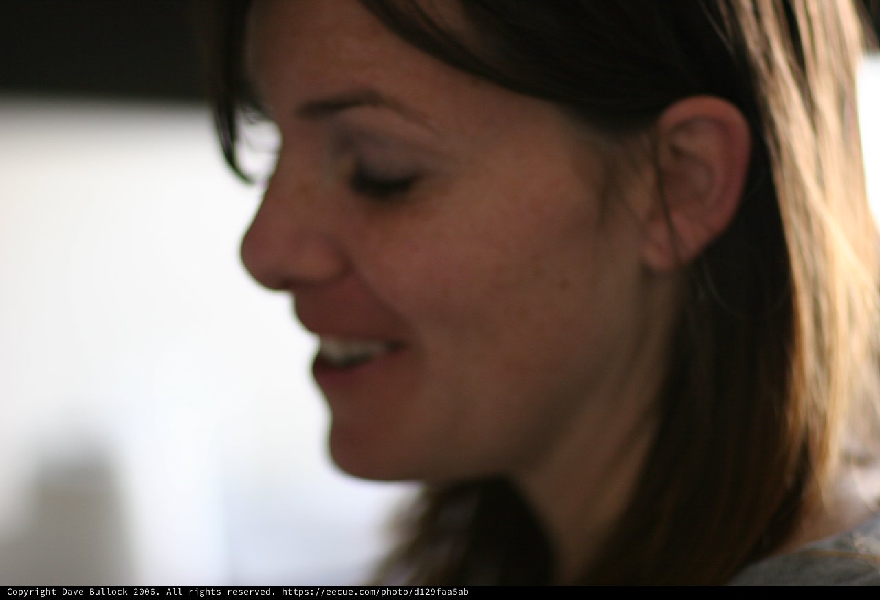 Candid Profile Portrait of a Woman in Thought
