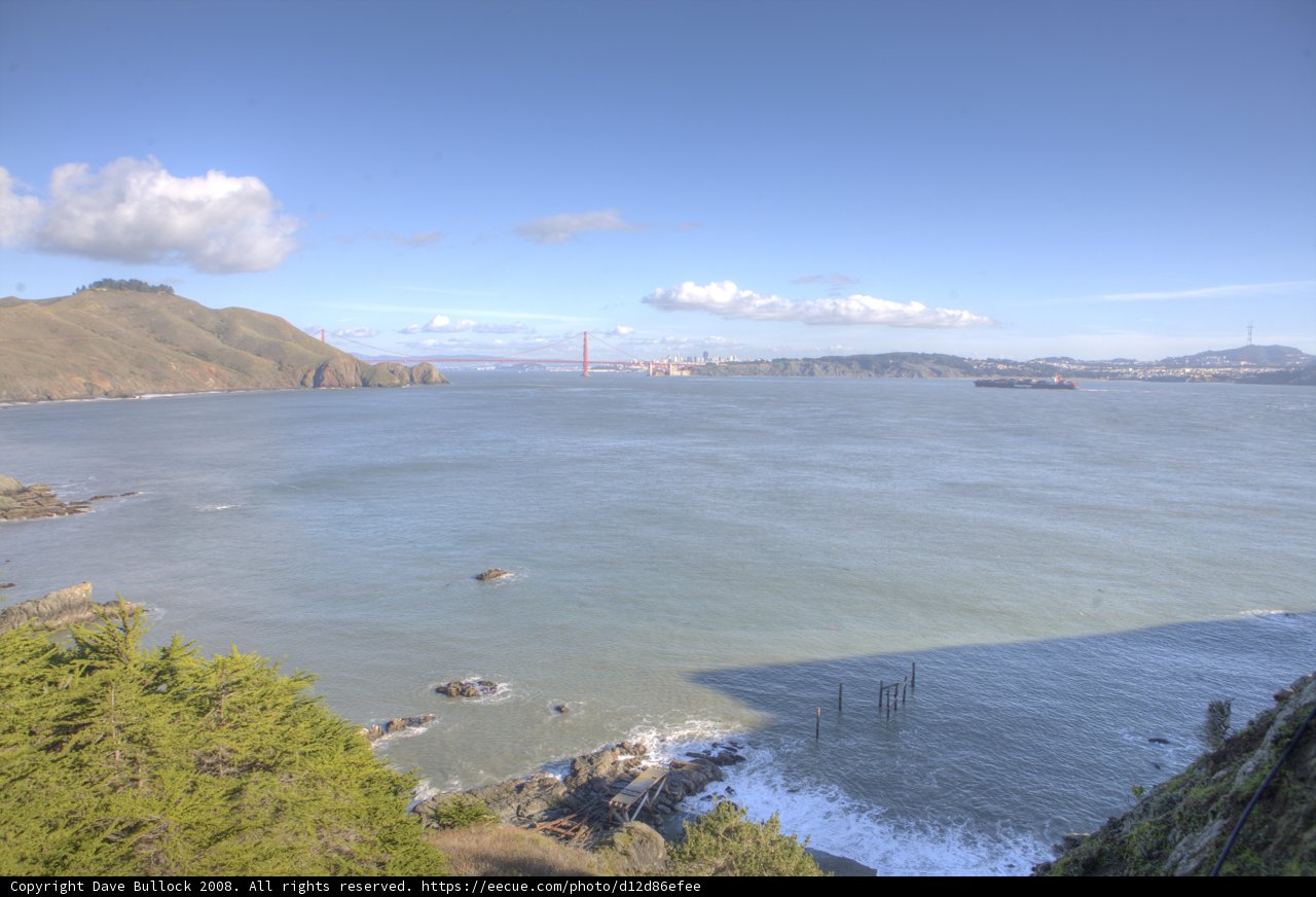 Majestic View of the Golden Gate Bridge from a Hilltop