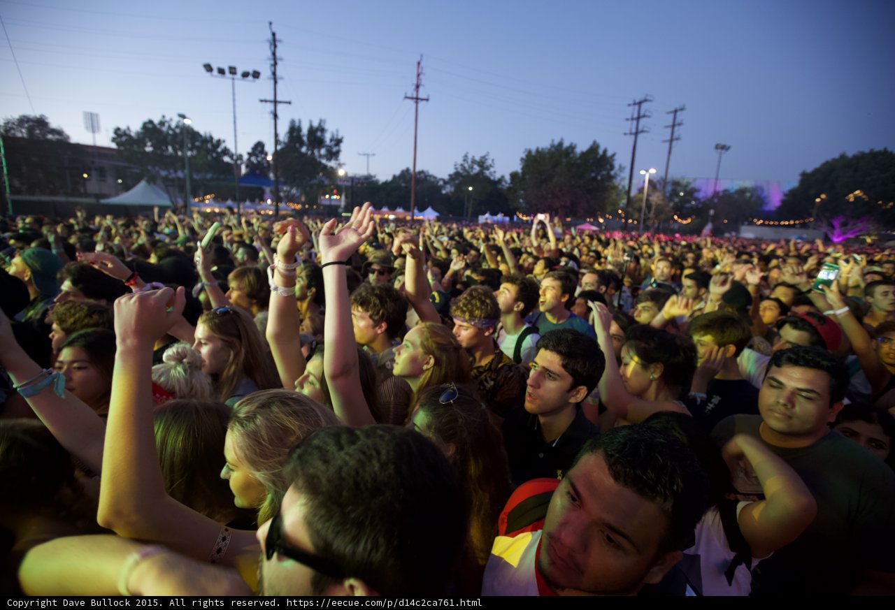 Crowd Purple Lighting Tired Fan