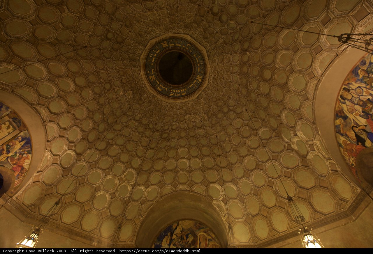 The Majestic Dome Ceiling of Wilshire Temple